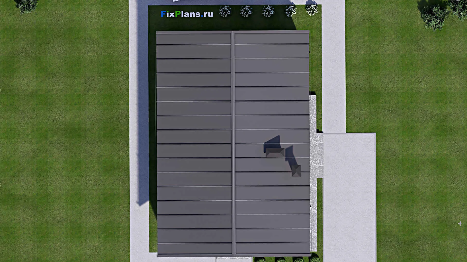 F-14120 - Проект дома с мансардой 12 на 17, площадью 180 м² с террасой и 4 спальнями