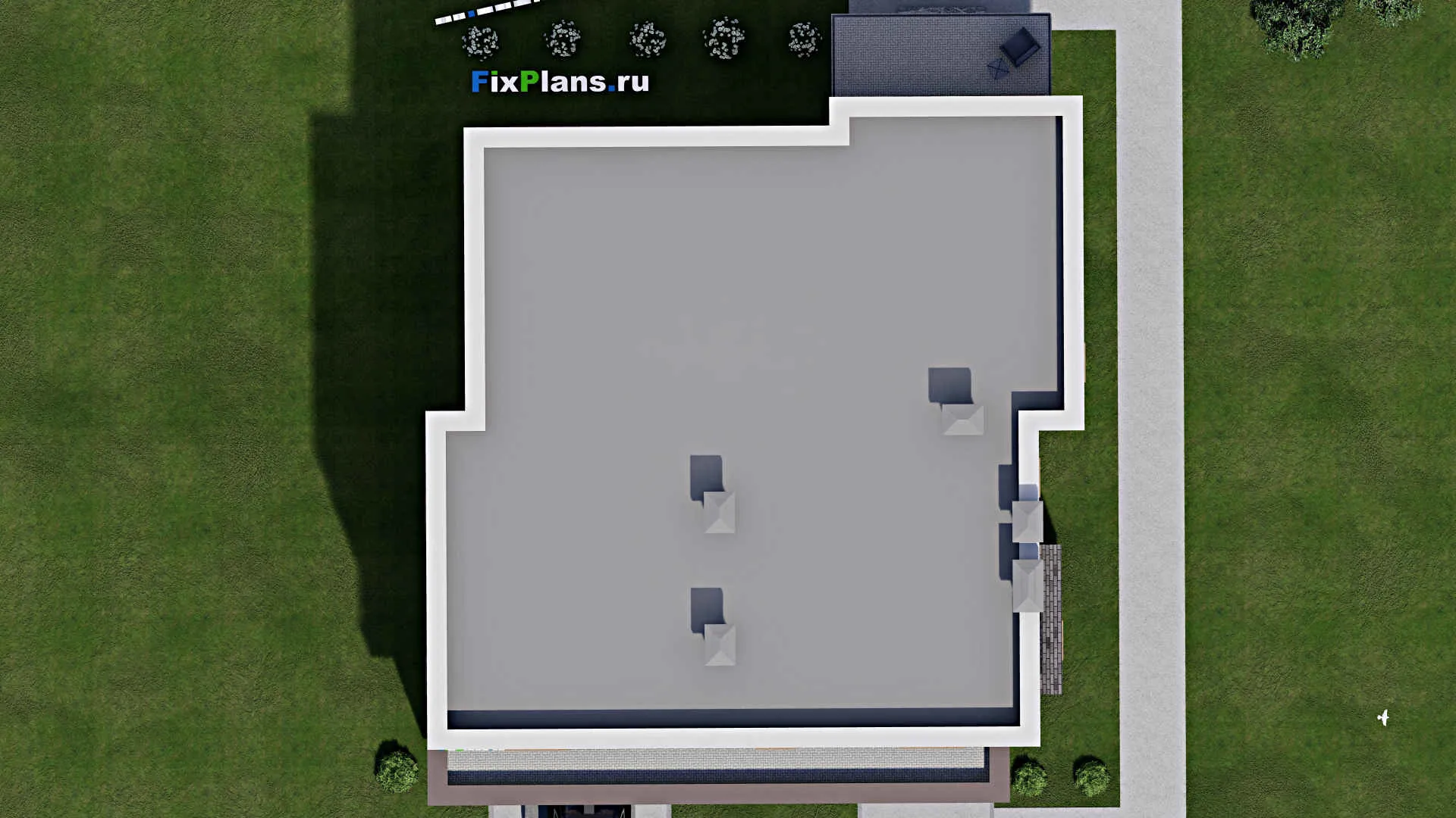 F-11888 - Проект двухэтажного дома 15 на 17, площадью 300 м² с 3 спальнями