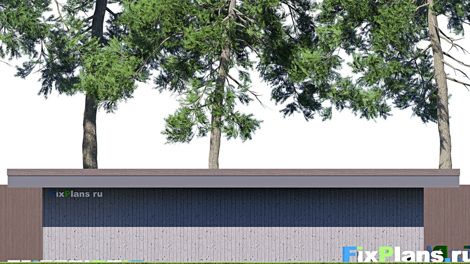 F-21140 - Проект гаража 7 на 12, площадью 70 м² на 2 машиноместа