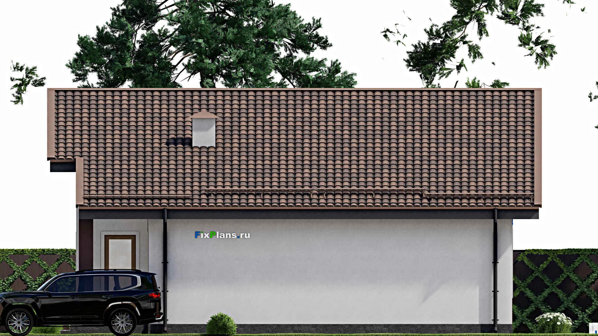 F-9962 - План одноэтажного дома 13 на 17, площадью 160 м² с 4 спальнями