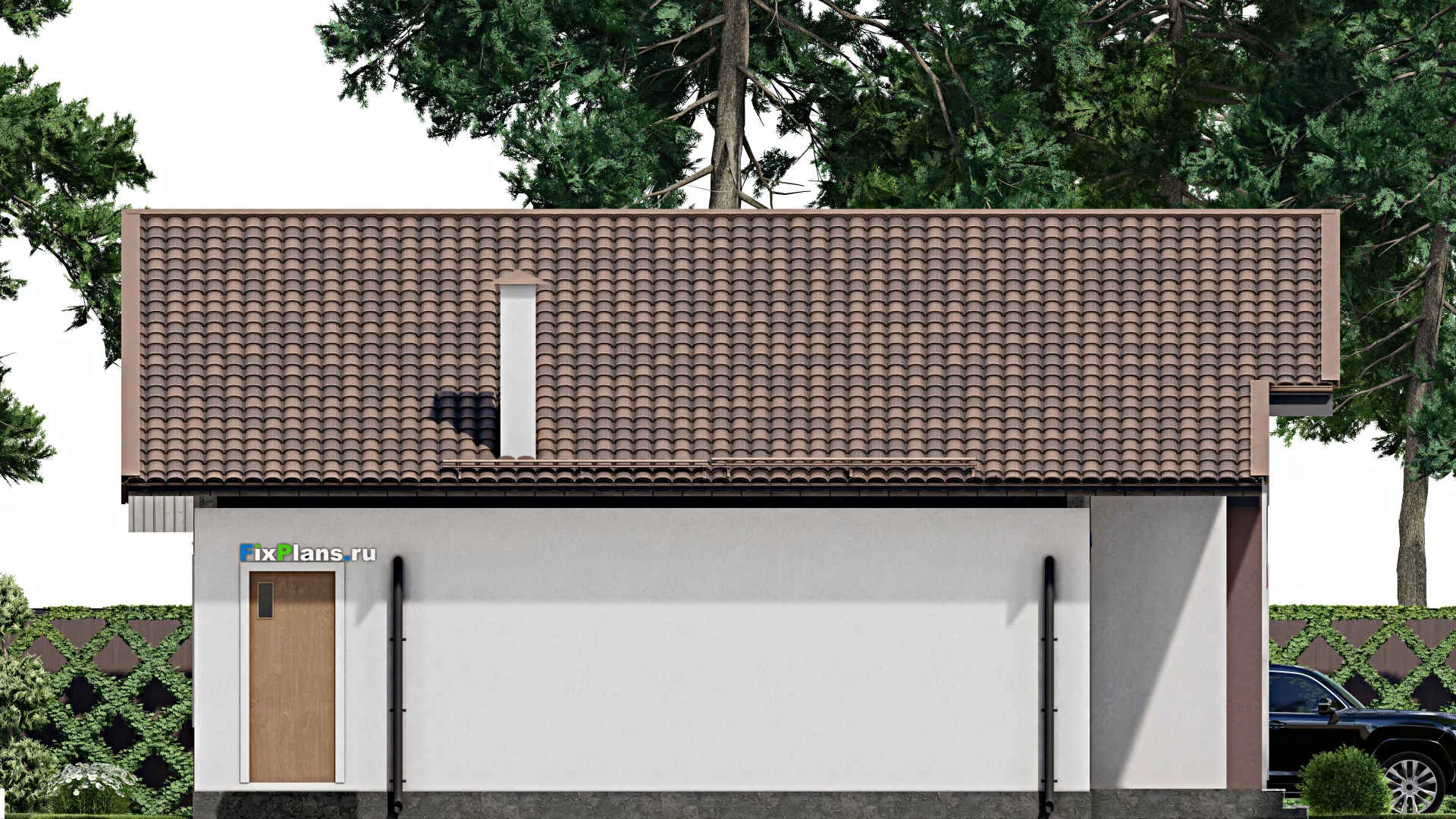 F-9962 - План одноэтажного дома 13 на 17, площадью 160 м² с 4 спальнями