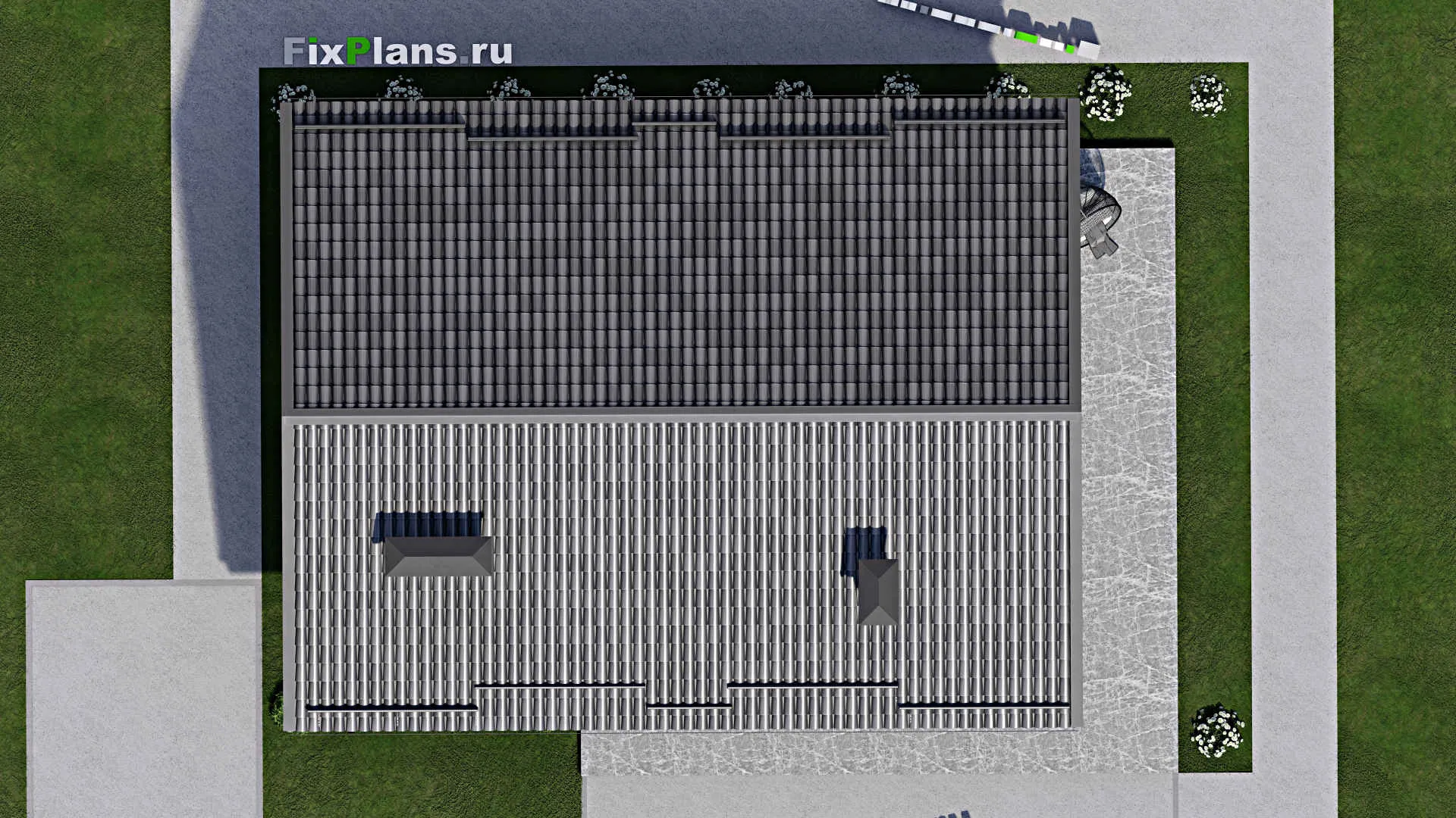 F-6614 - Проект одноэтажного дома 10 на 13, площадью 140 м² с 3 спальнями